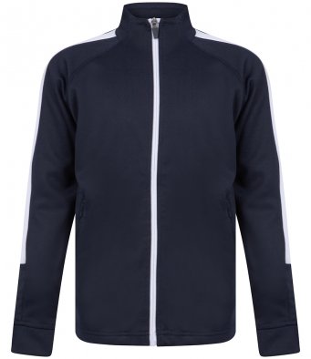 Navy with White Kids Sport Tracksuit Jacket