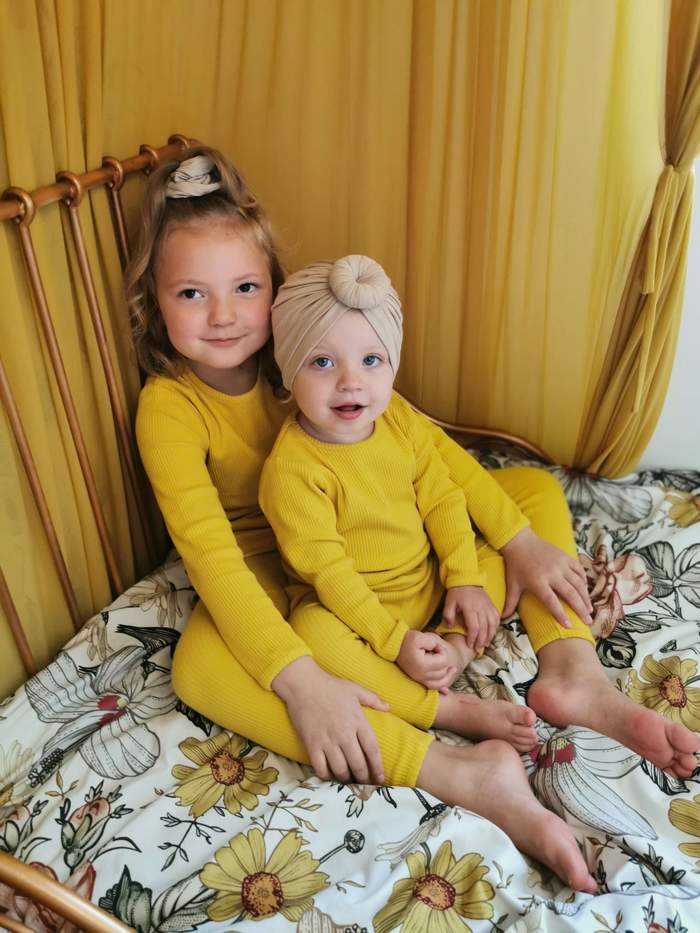 Mustard Ribbed Unisex Loungewear