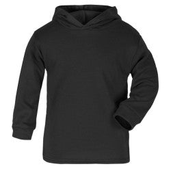 Black Cotton Hoodie