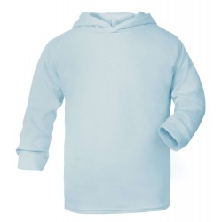 Light Blue Cotton Hoodie