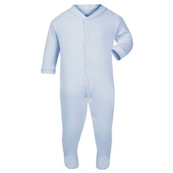 Light Blue Button Down Sleepsuit