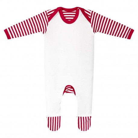 Candy Cane Baby Romper