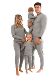 Adults Dove Grey Ribbed Unisex Loungewear