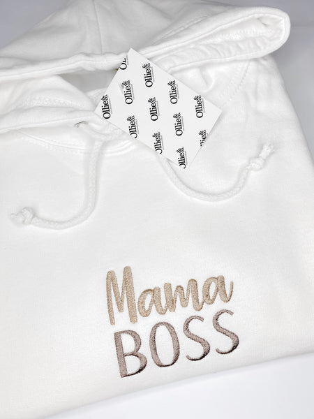 Mama Boss Signature Adults Hoodie