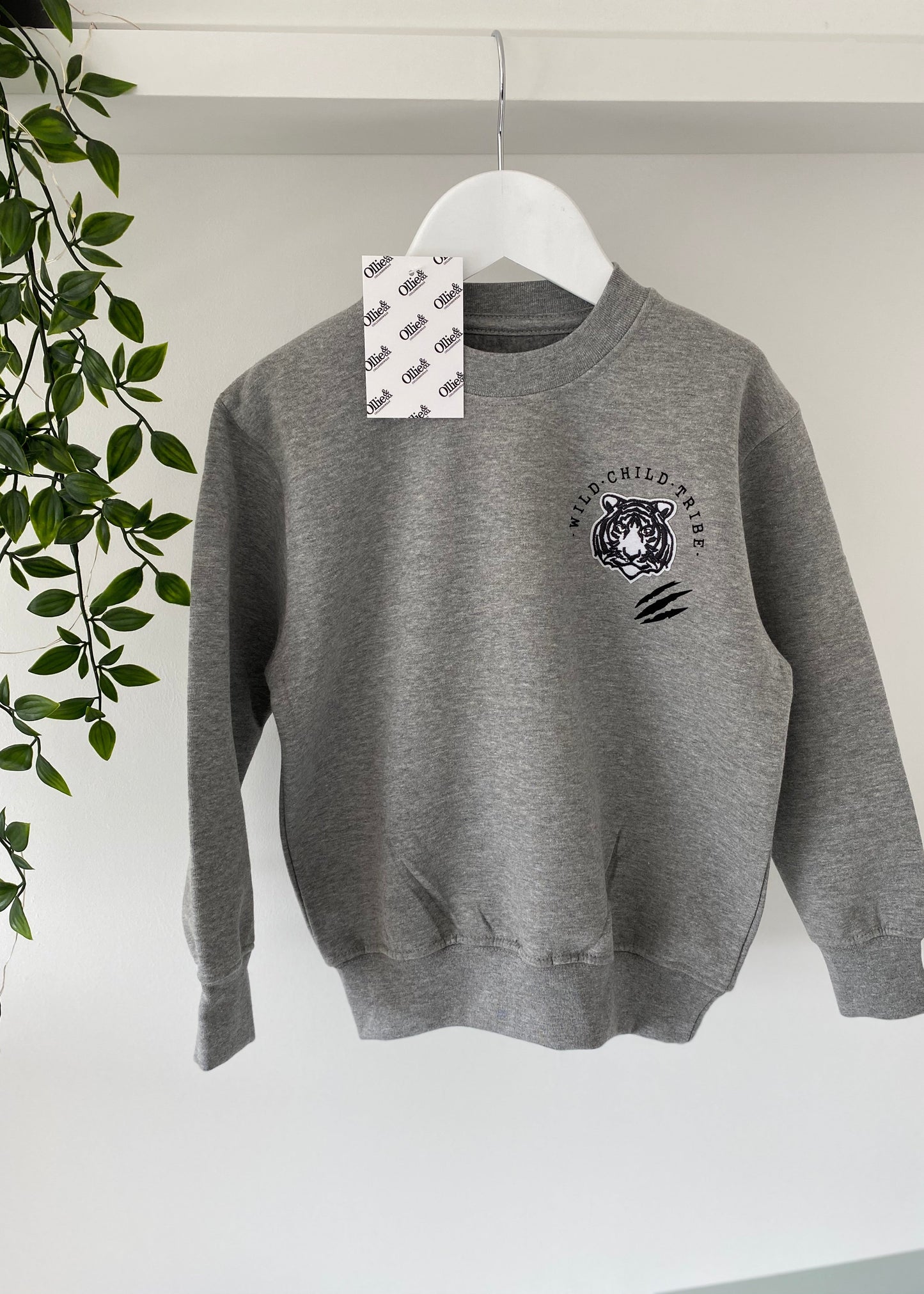 'Wild Child Tribe' Grey Sweater