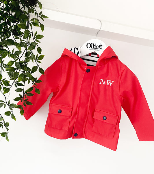 Red Rain Jacket