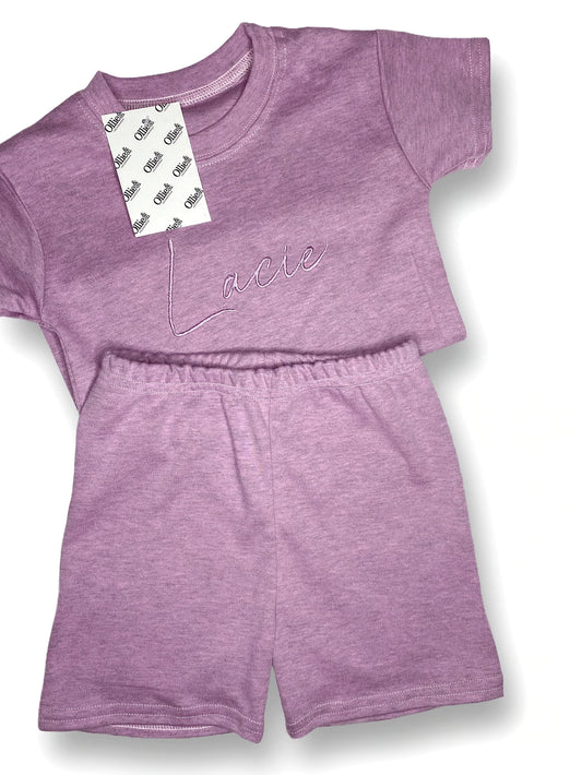 Mauve Handmade Short Loungewear (Ready to go)