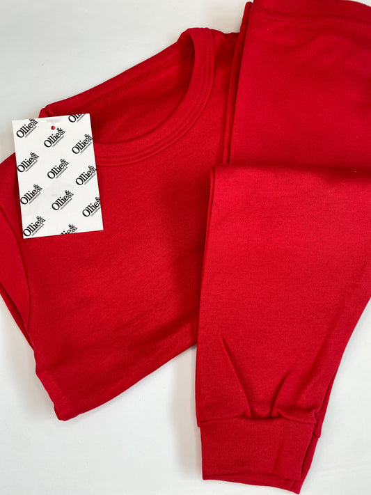 Red Handmade Loungewear (Ready to go)