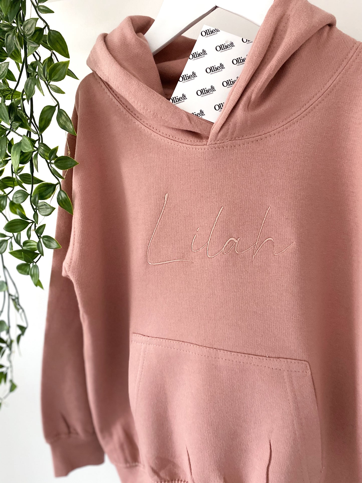 Dusty Pink Signature Kids Hoodie