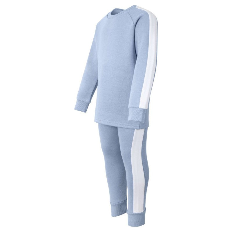 Panel Loungewear Set in Dusty Blue