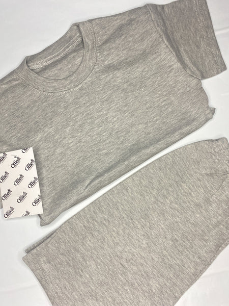 Grey Handmade Short Loungewear (Ready to go)