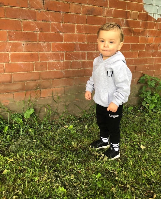 Ash Grey Signature Kids Hoodie