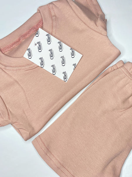Dusty Pink Handmade Short Loungewear (Ready to go)