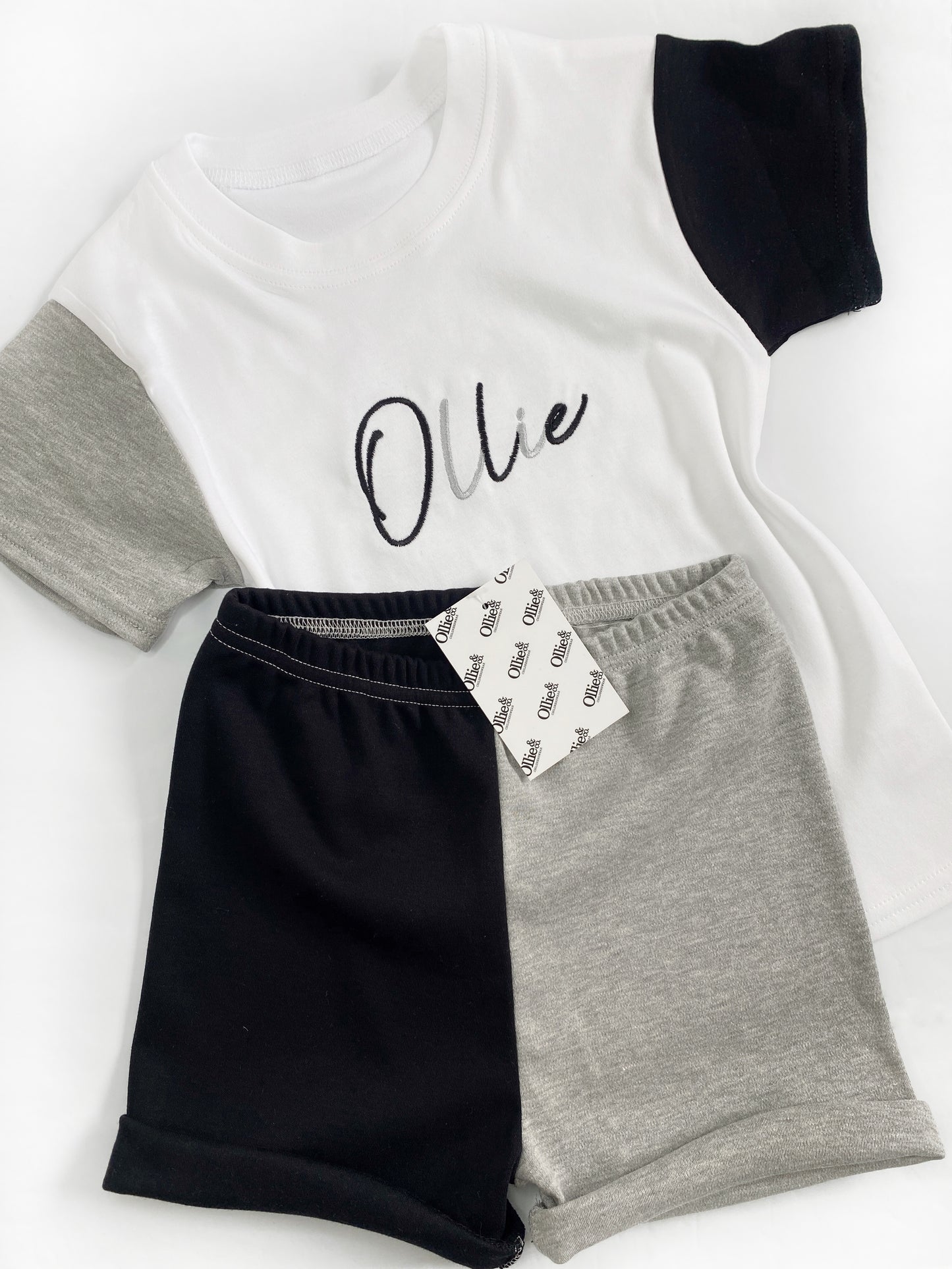 Black & Grey Short Loungewear (Ready to go)