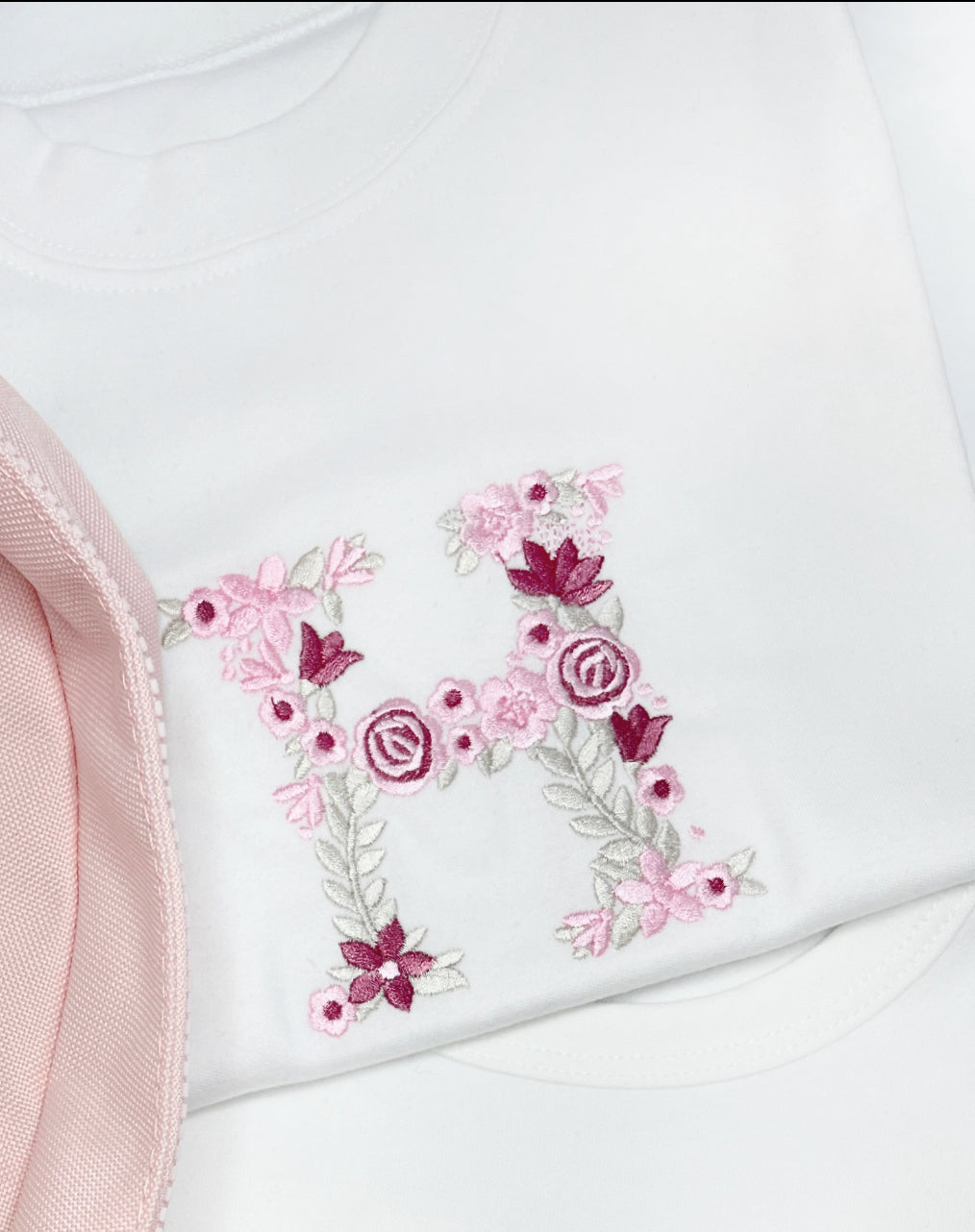 Floral Initial Tee