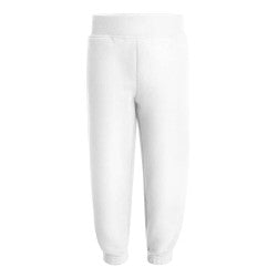 White Fleece Joggers