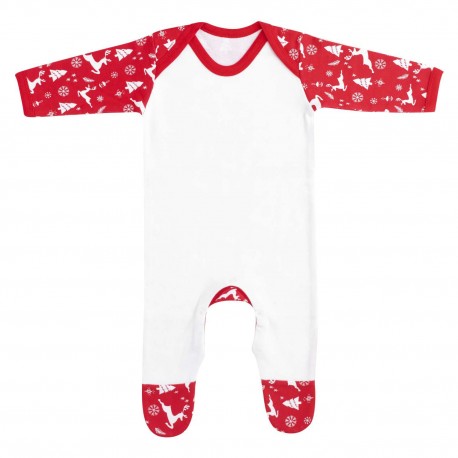 Red Reindeer Baby Romper